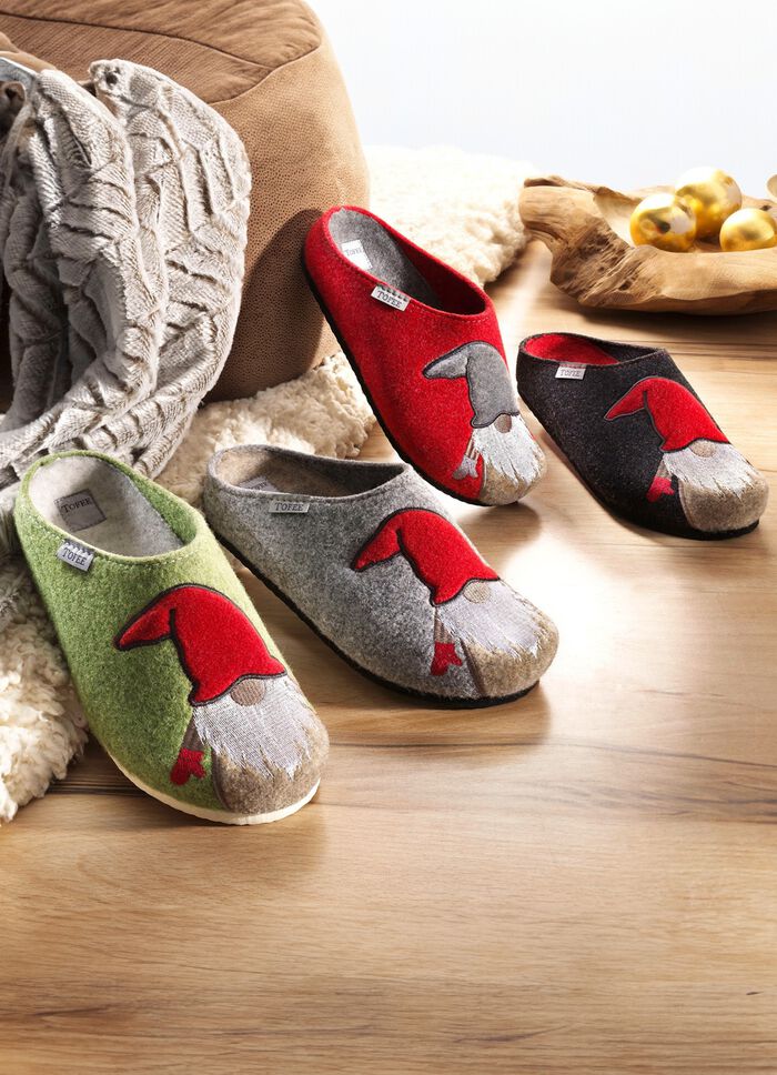 Hausschuh aus Wollfilz 