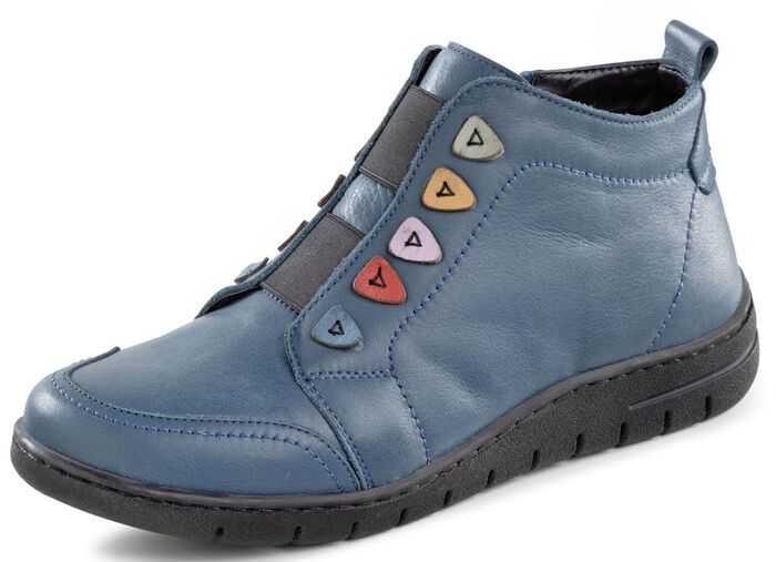 ELENA EDEN, gef&uuml;tterte Damen-Boots, Winterschuhe, Weite H, mit herausnehmbarem Fu&szlig;bett JEANS