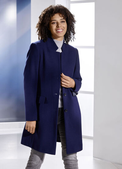 Kurzmantel mit Kaschmir 