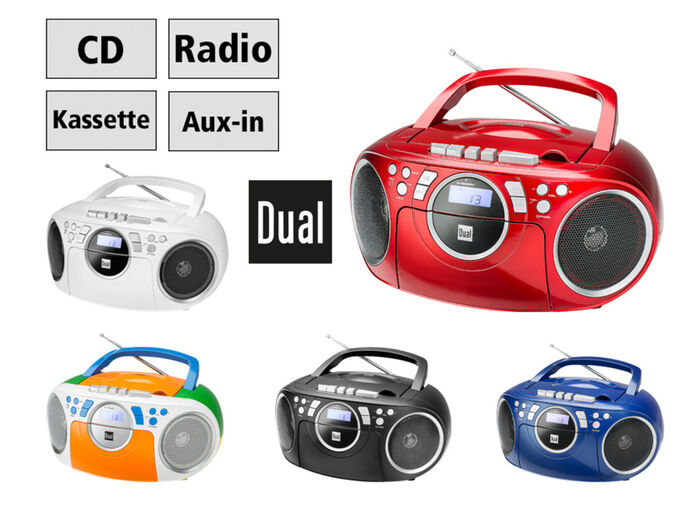 Dual P70 CD-/Radio-/Kassettenspieler ROT