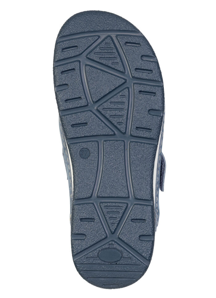 ELENA EDEN, klassische Damen-Clogs, Weite H, mit herausnehmbarem Fußbett JEANSBLAU