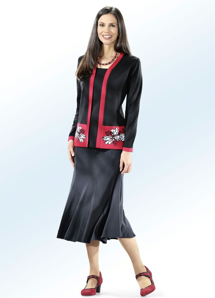 8-Bahnenrock SCHWARZ