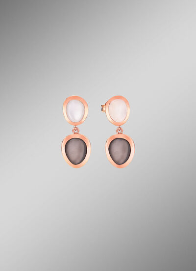 Schöne Ohrstecker mit echt Mondstein 