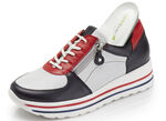 Waldläufer Sneaker aus bestem Nappaleder BLAU-WEISS-ROT