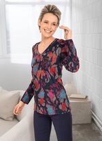 Shirt mit Ziersteinen im Vorderteil 