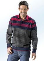 Poloshirt in 2 Farben ROT-MARINE-GRAU