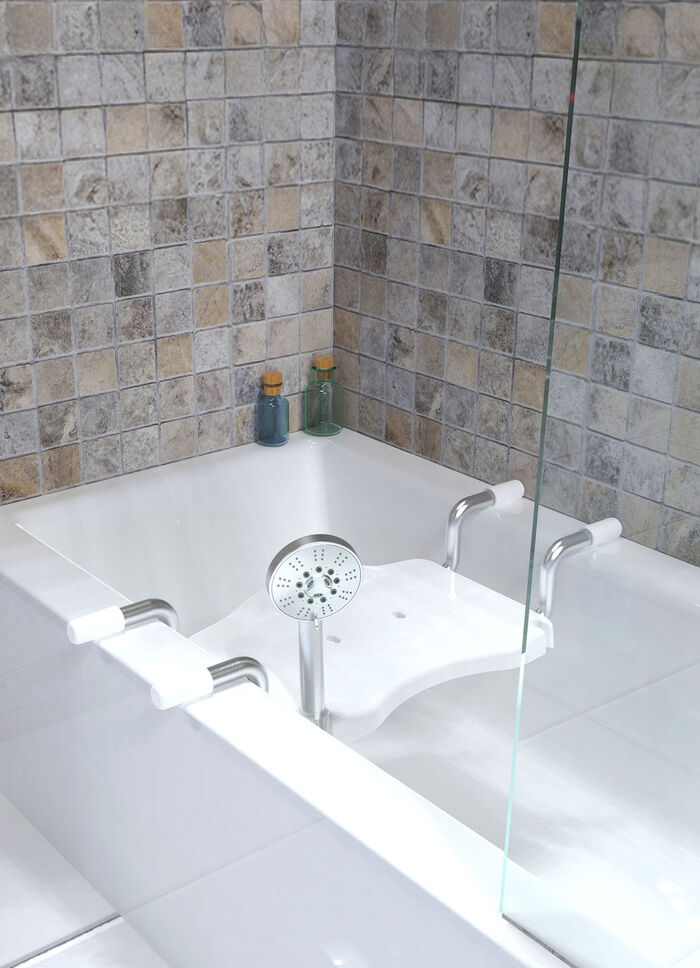 Badewannensitz aus stabilem Aluminium 