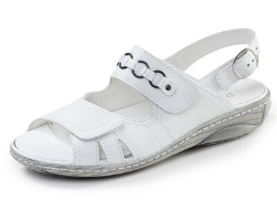 Waldläufer, bequeme Damen-Sandalen, Weite G, mit herausnehmbarem Fußbett 