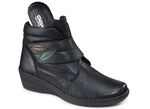 Gemini Stiefelette aus weichem Rind-Nappaleder SCHWARZ