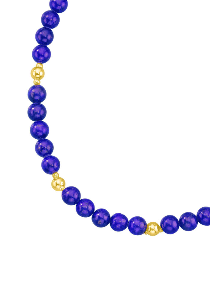 Halskette oder Armband mit echten Lapislazuli-Kugeln 