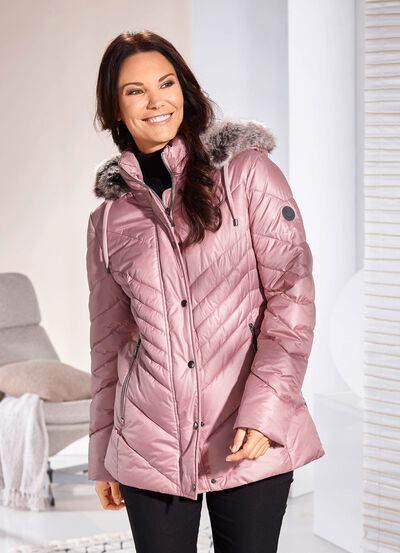 Jacke mit Rei&szlig;verschluss an den Seitenschlitzen 