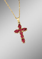 Kreuz-Anhänger mit Singapurkette 