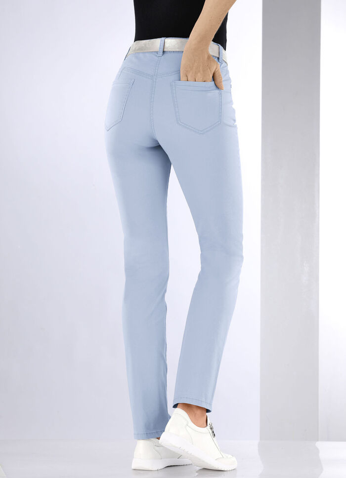 Jeans mit Push-up-Effekt HELLBLAU
