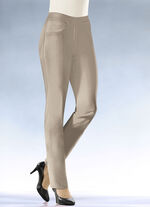 Soft-Stretch-Hose in komfortabler Schlupfform TAUPE
