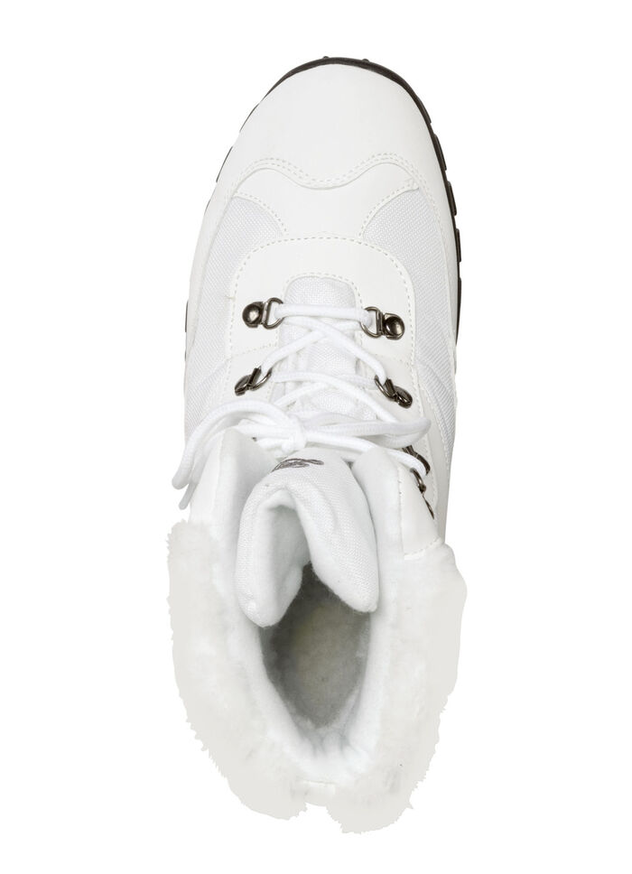 Schn&uuml;r-Stiefelette mit Klimamembrane WEISS