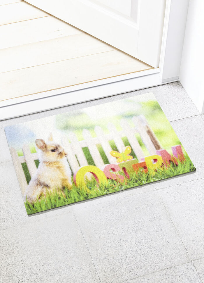 Fußmatte mit Osterhasen-Motiv