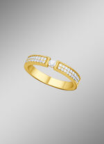 Eleganter Damenring mit synth. Zirkonia 