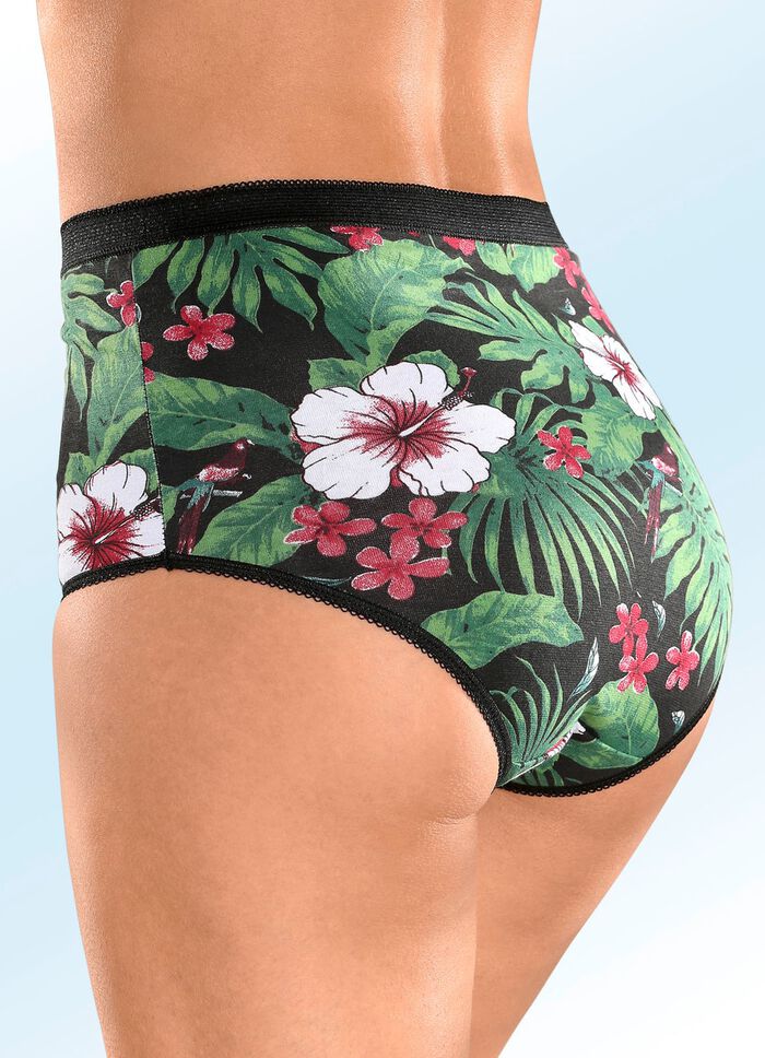 F&uuml;nferpack Slips mit Dschungeldessin 