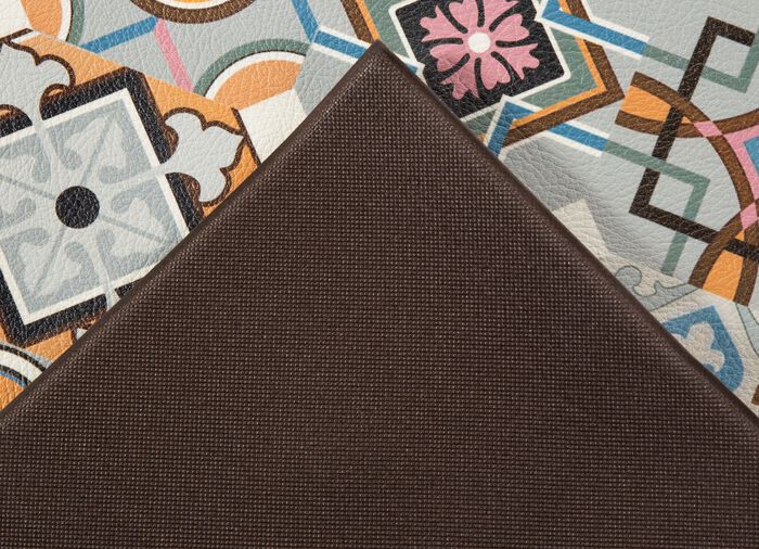 Strapazierf&auml;higer K&uuml;chenl&auml;ufer und -teppich im Fliesen-Design 