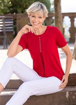 Shirt mit Strasszier 