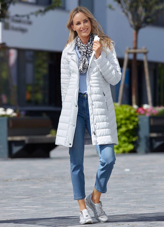 Funktions-Kurzmantel mit abnehmbarer Kapuze 