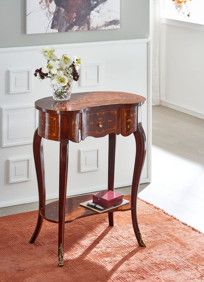 Konsolentisch aus Massivholz 