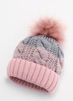 Warme Damen-M&uuml;tze, mit Umschlag 