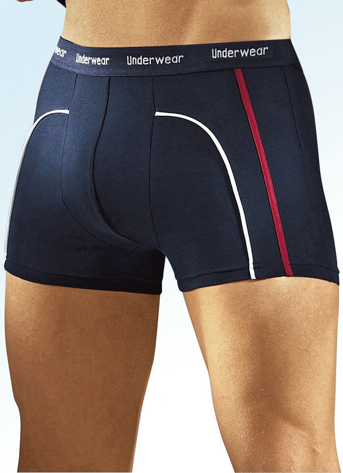 Dreierpack Pants aus Feinjersey, marine