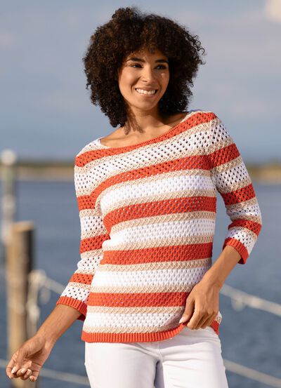 Pullover mit nachhaltig recycelter Baumwolle 