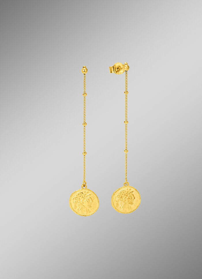 Ohrh&auml;nger mit r&ouml;mischem M&uuml;nzmotiv 