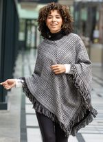 Poncho in weicher Kuschelqualit&auml;t 