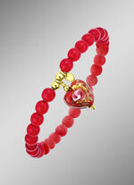 Vergoldetes Armband mit Herz-Anhänger 