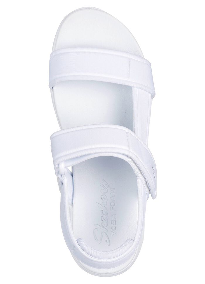 SKECHERS Sandale aus dehnbarem Textilmaterial 