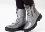 Waldl&auml;ufer, gef&uuml;tterte Damen-Stiefeletten, Winterschuhe, Weite H, mit Lammfell 