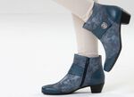 ELENA EDEN, elegante Damen-Stiefeletten, Weite G, mit herausnehmbarem Fu&szlig;bett JEANS