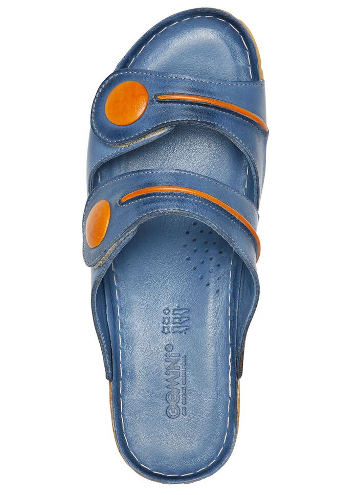 Gemini Pantolette aus teilweise schattiertem Rind-Nappaleder 