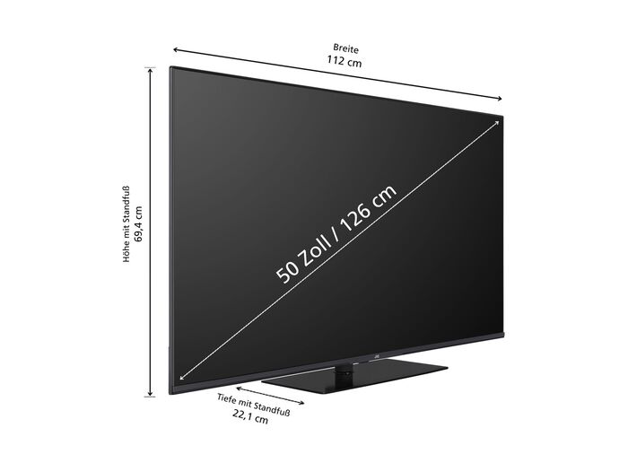 JVC LT-VGQ8255 4K-Ultra-HD QLED-Fernseher SCHWARZ