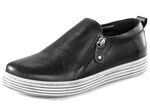 Gemini Slipper aus weichem Rind-Nappaleder SCHWARZ