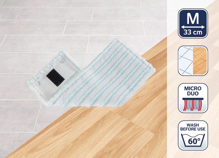 Wischbezug f&uuml;r Leifheit Clean Twist M Ergo mobile WEISS-T&Uuml;RKIS