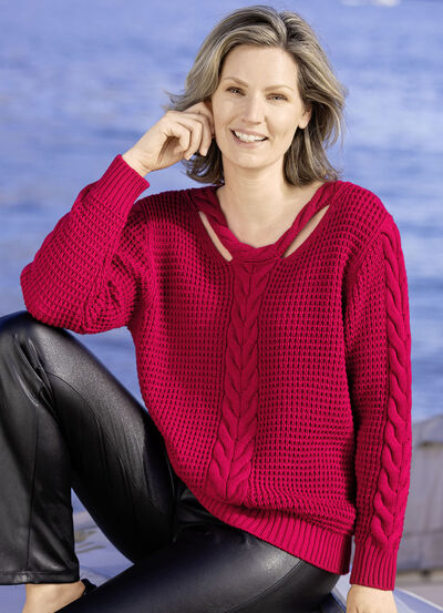 Pullover mit Cut-Outs 