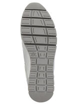 ELENA EDEN Sneaker aus Nappaleder und silbergrau gepr&auml;gtem Veloursleder MATTSILBER