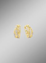 Creolen aus Gold mit Diamanten 