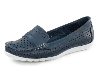 Gemini Slipper aus Nappaleder mit Lederspange 