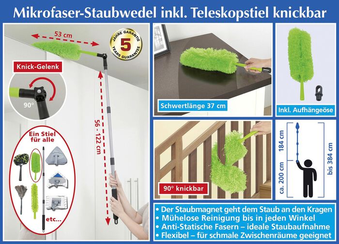 Teleskop-Staubwedel von Maximex GR&Uuml;N