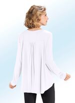 Shirt-Tunika mit rundem Halsausschnitt WEISS