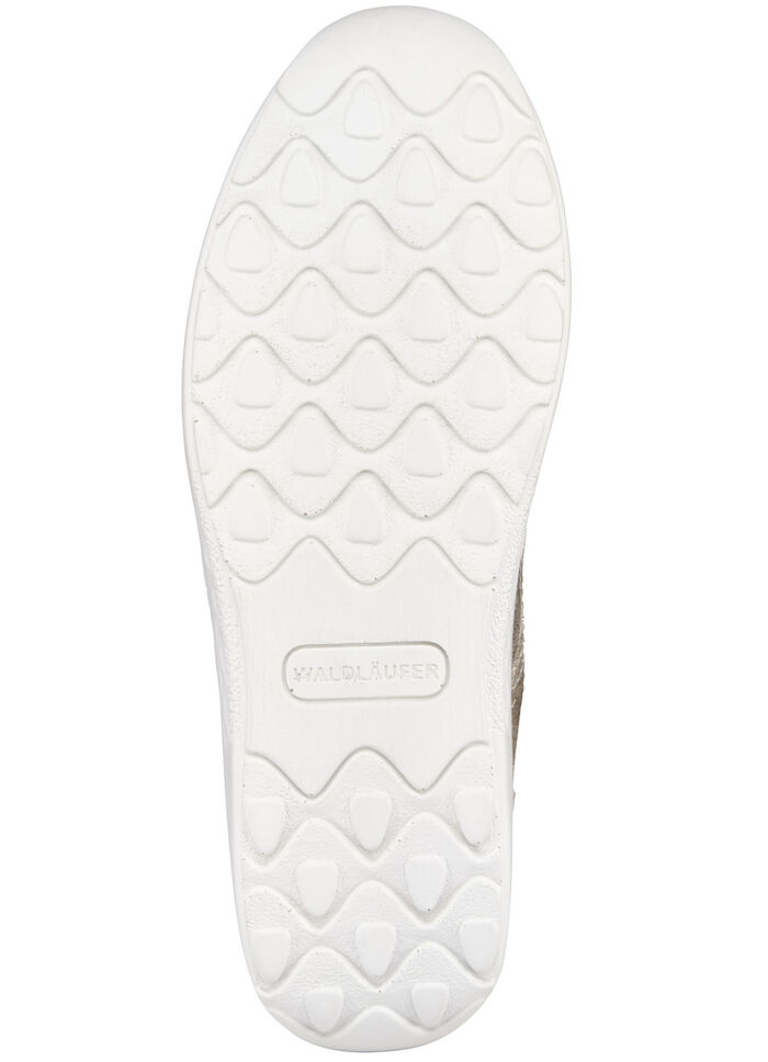 Waldläufer, bequeme Damen-Schnürschuhe, Weite H, Sohle mit Abrollfunktion CHAMPAGNER