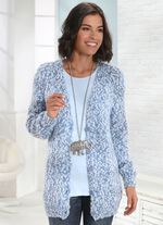 Strickjacke aus kuscheligem Flauschgarn 