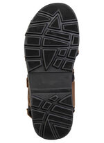 GINO GALANTE, sportliche Herren-Sandalen, mit Klettverschluss BRAUN