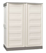 Praktische Gartenschränke mit Stahlscharnieren BEIGE-TAUPE