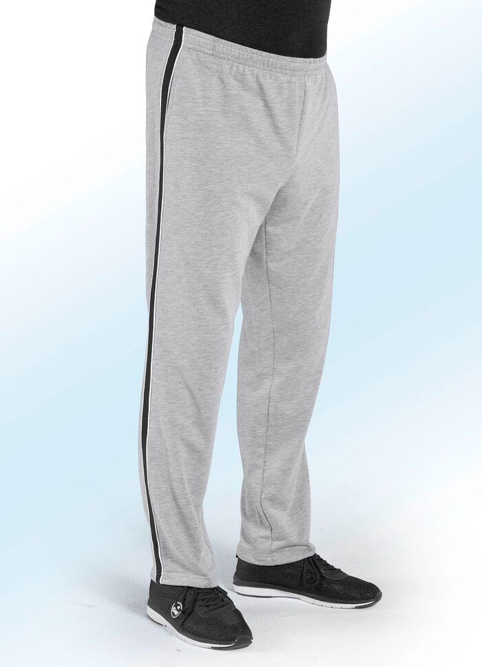Freizeithose in 3 Farben GRAU MELIERT